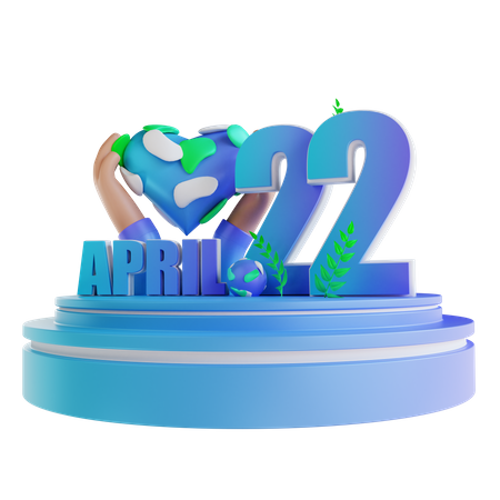 Dia Internacional da Terra  3D Illustration