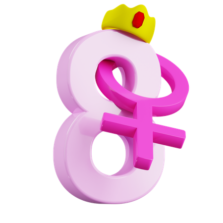 Dia das mulheres  3D Icon