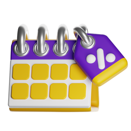 Dia de desconto  3D Icon