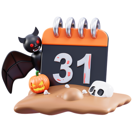 Día de Halloween  3D Icon