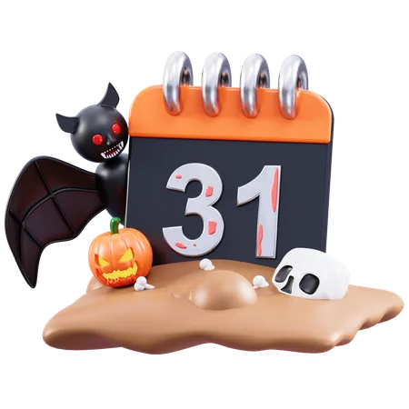 Día de Halloween  3D Icon