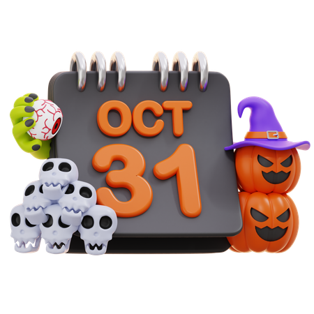 Día de Halloween  3D Icon