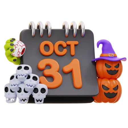 Día de Halloween  3D Icon