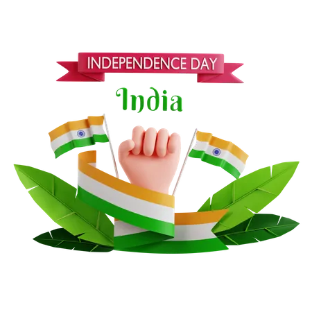 Día de la Independencia  3D Icon