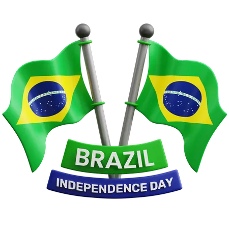 Día de la Independencia de Brasil  3D Icon