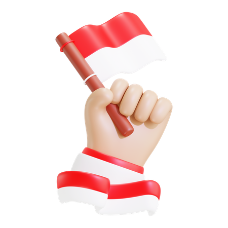 Día de la Independencia de Indonesia  3D Icon