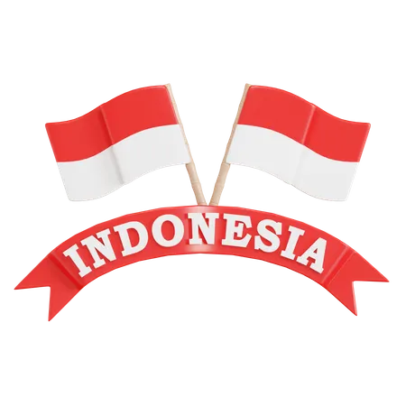 Día de la Independencia de Indonesia  3D Icon