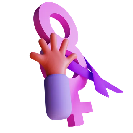 Dia de la mujer  3D Icon