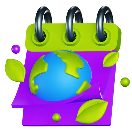 Día de la Tierra  3D Icon