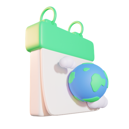 Día de la Tierra  3D Icon