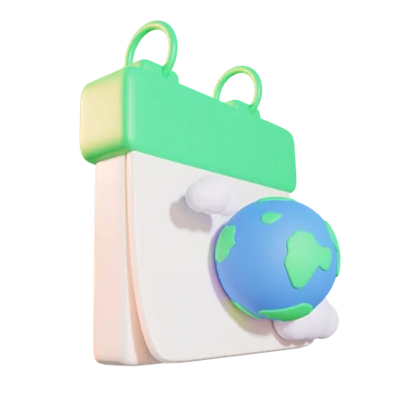 Día de la Tierra  3D Icon