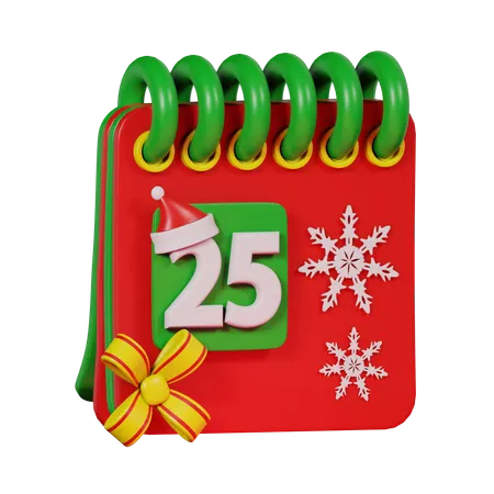 Día de Navidad  3D Icon