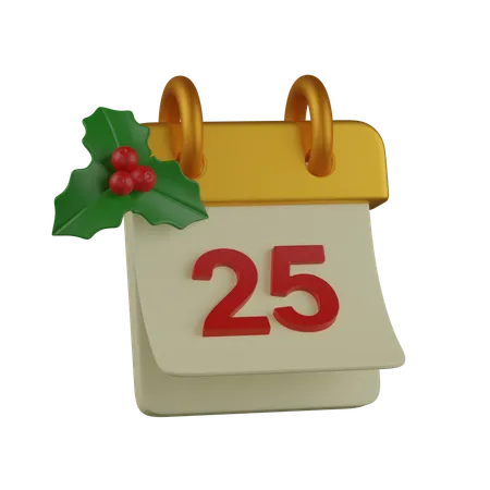 Día de Navidad  3D Icon