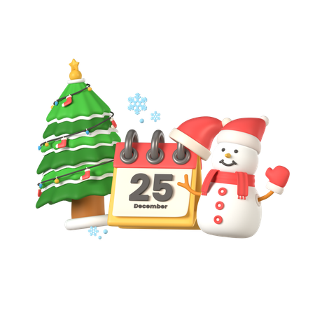 Día de Navidad  3D Icon