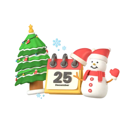 Día de Navidad  3D Icon