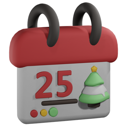 Día de Navidad  3D Icon