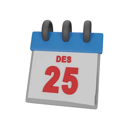 Día de Navidad  3D Icon