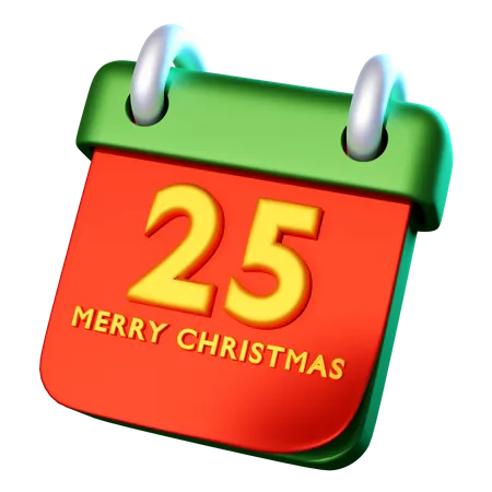 Día de Navidad  3D Icon