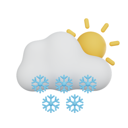 Dia de nieve  3D Icon