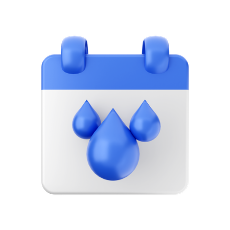 Dia de pagamento de água  3D Icon