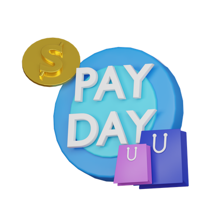 Día de pago  3D Icon