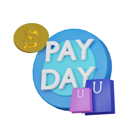 Día de pago  3D Icon