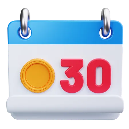 DIA DE PAGO  3D Icon