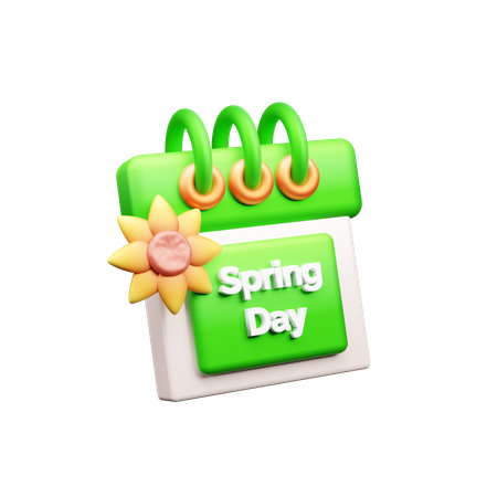 Dia de primavera  3D Icon