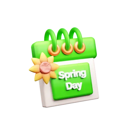 Dia de primavera  3D Icon