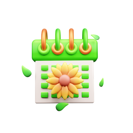 Dia de primavera  3D Icon