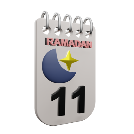 Día 11 del ramadán  3D Icon