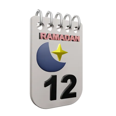 Día 12 del ramadán  3D Icon