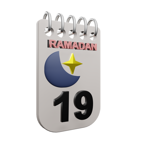 Día 19 del ramadán  3D Icon
