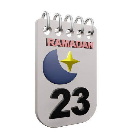 Día 23 del ramadán  3D Icon