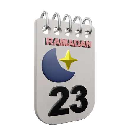 Día 23 del ramadán  3D Icon