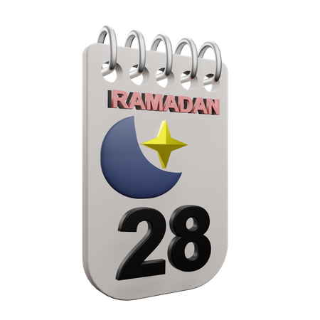 Día 28 del ramadán  3D Icon