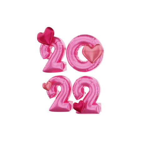 Dia de san valentin 2022  3D Illustration