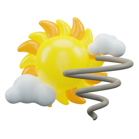 Dia tempestuoso  3D Icon