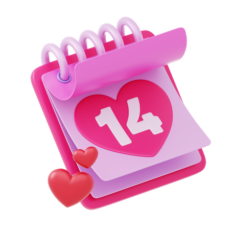 San Valentin o Dia de Amor  3D Icon