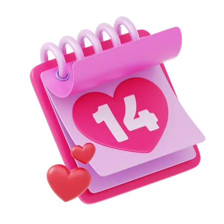 San Valentin o Dia de Amor  3D Icon