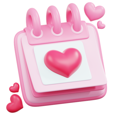 San Valentin o Dia de Amor  3D Icon