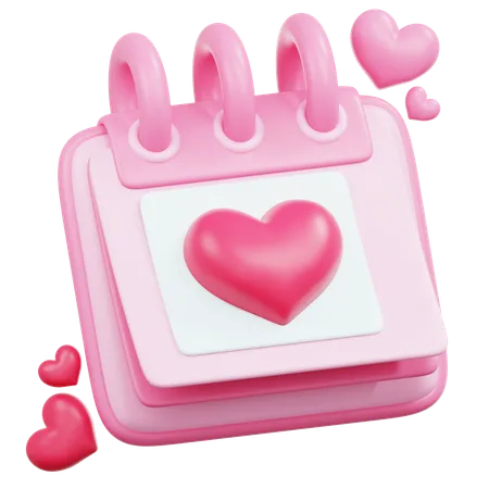 San Valentin o Dia de Amor  3D Icon