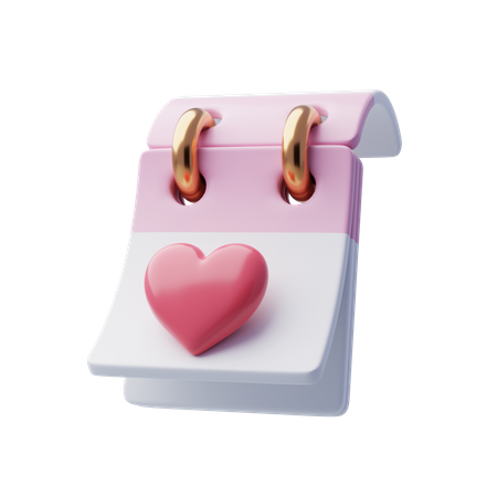 San Valentin o Dia de Amor  3D Icon