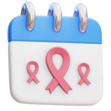 Dia del cancer  3D Icon