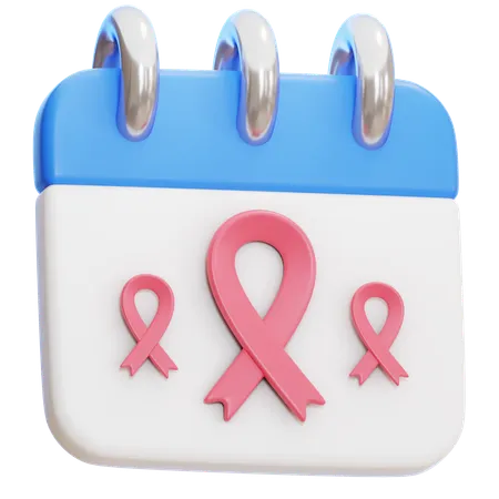 Dia del cancer  3D Icon