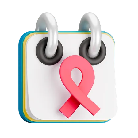 Dia del cancer  3D Icon