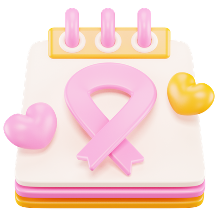 Dia del cancer de mama  3D Icon