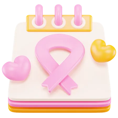 Dia del cancer de mama  3D Icon