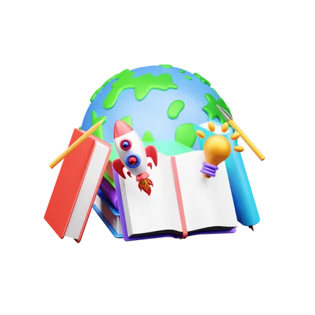 Día del libro  3D Icon