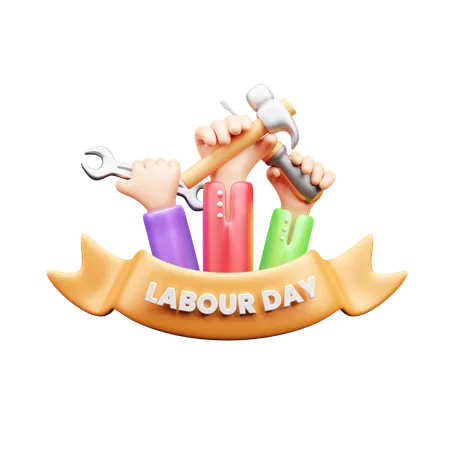 Día del Trabajo  3D Icon